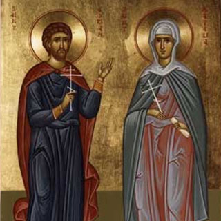Sfântul Adrian si sotia sa Natalia